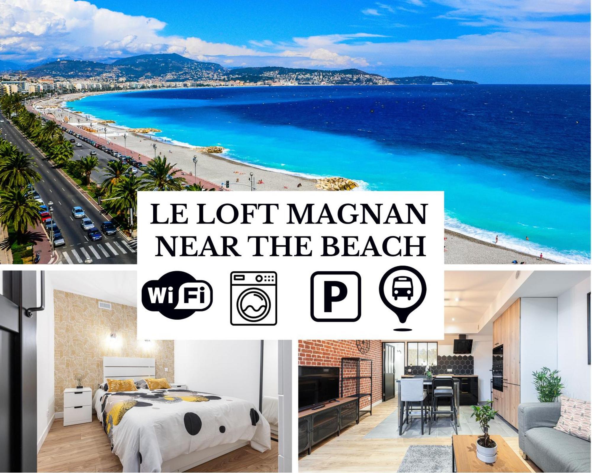 Le Loft Magnan - Ac- Pres Mer - Wifi - Parking - Confort Et Moderne - Supermarches Et Tram Proches Nisa Exterior foto